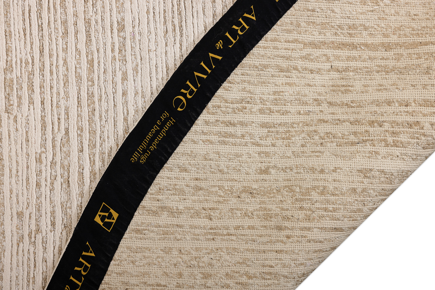 Ковёр Шёлк BLANC DE BLANCS ИНДИЯ ART de VIVRE KE2421-WHITE-BEIGE(Round) Круг