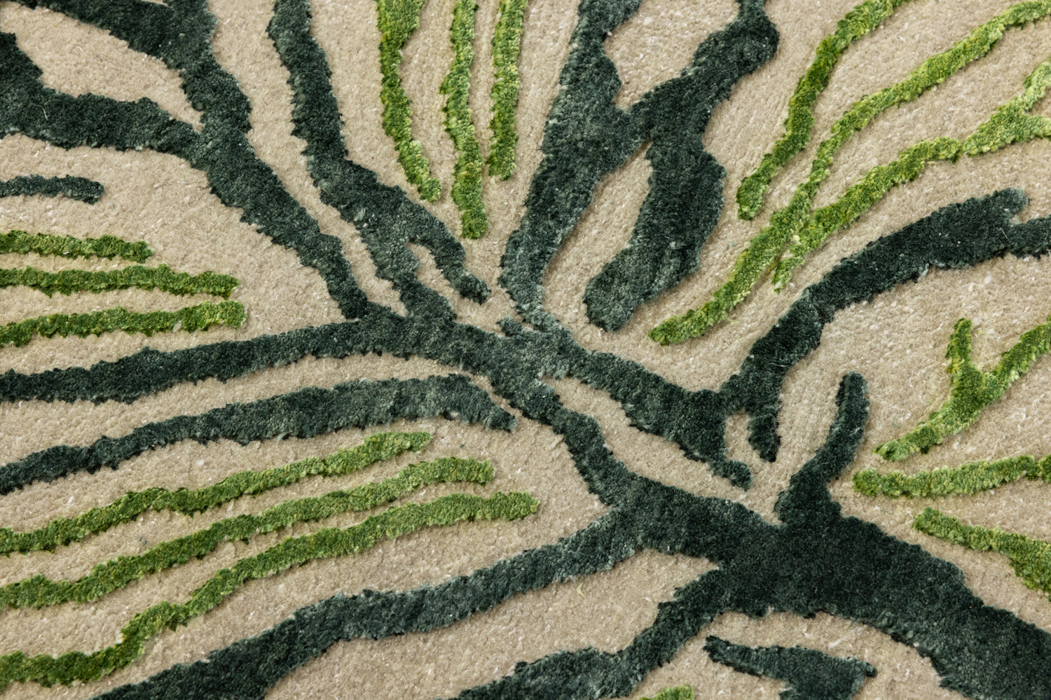 Ковёр Шёлк/Шерсть/Хлопок FLORALIS ИНДИЯ ART de VIVRE FLORALIS GREEN II Фигура