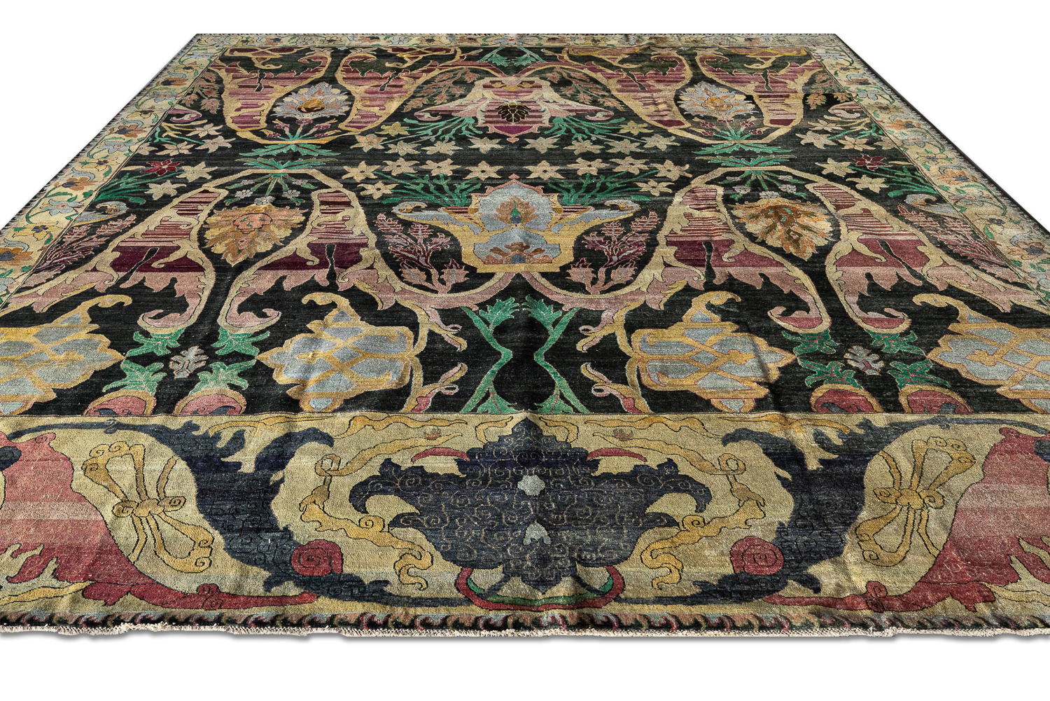 Ковёр Шерсть ZIEGLER VINTAGE Индия ART de VIVRE AC228-BLACK-MIX(368x435)