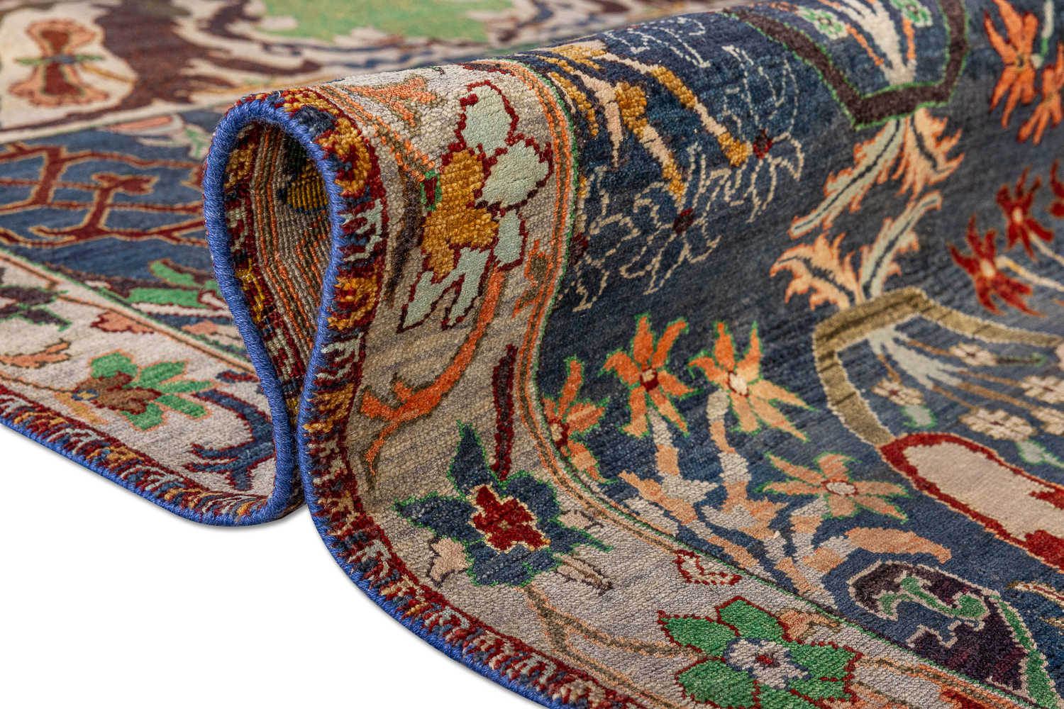 Ковёр Шерсть ZIEGLER VINTAGE Индия ART de VIVRE AC228-BLUE-MIX(154x218)