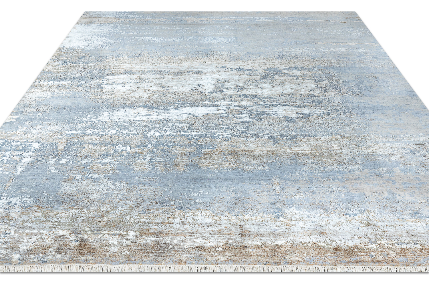 Ковёр_Шерсть/Шёлк/_WEST HOLLYWOOD_Индия_PJ2103-GREY-GOLD