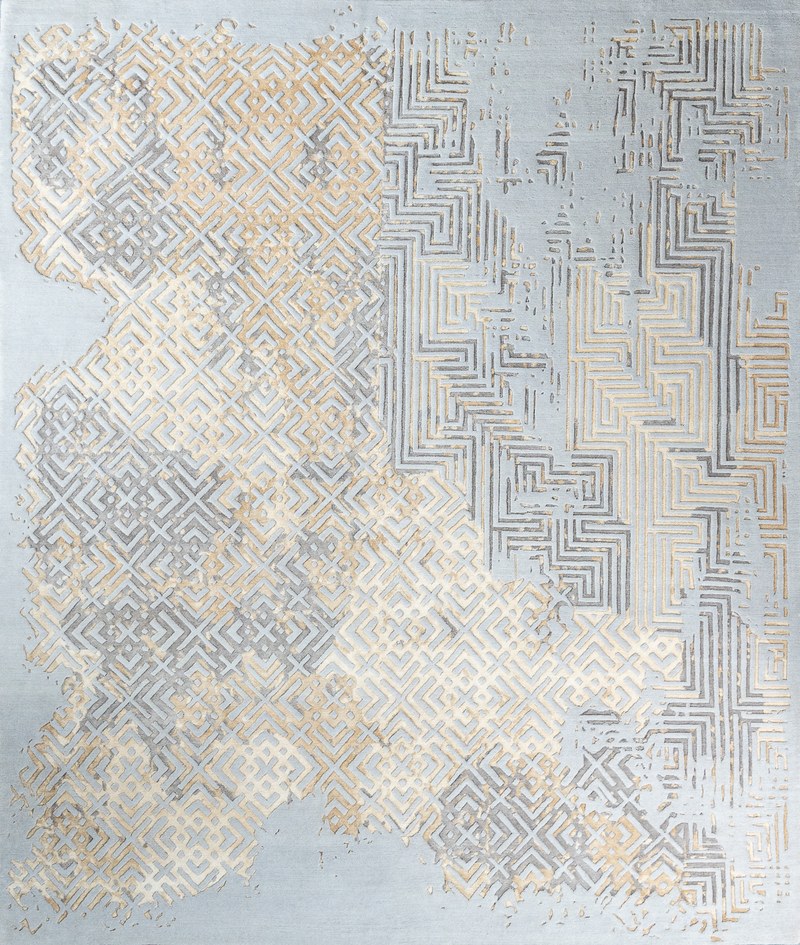 Ковёр Шерсть/Шёлк ABSTRACT GEOMETRIC Индия ART de VIVRE COD-01-COLOR1