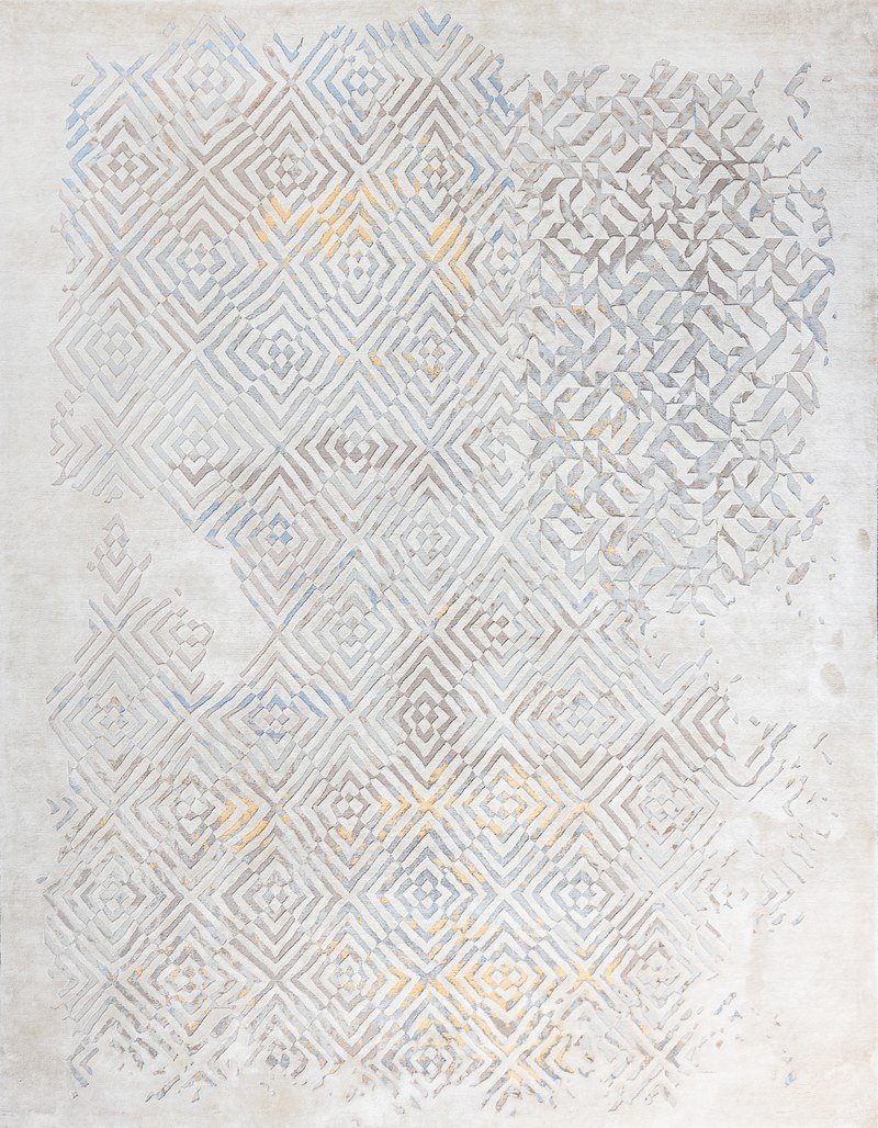 Ковёр Шерсть/Шёлк ABSTRACT GEOMETRIC Индия ART de VIVRE COD-02-COLOR1
