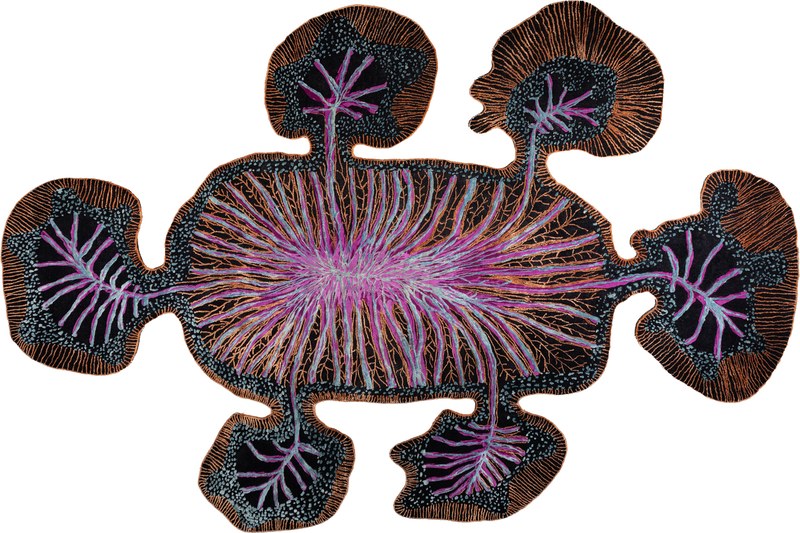 Ковёр Шёлк/Шерсть/Хлопок FLORALIS ИНДИЯ ART de VIVRE FLORALIS CALADIUM Фигура