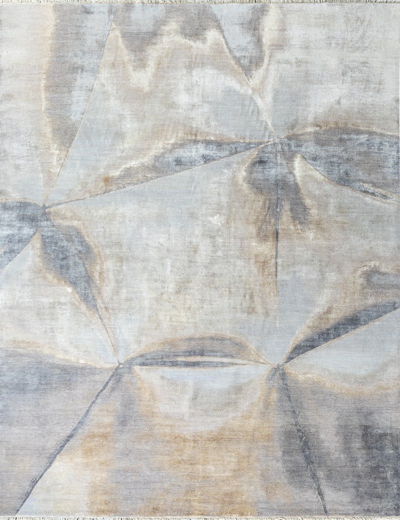 Ковёр Шерсть/Шёлк ILLUSION Индия ART de VIVRE GTS1-GREY-IVORY