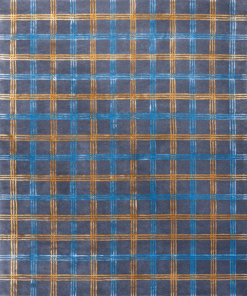 Ковёр Шерсть/Арт-шёлк Art de Vivre by DETALI Индия ART de VIVRE design Elizaveta Popova «СOBALT BLUE»