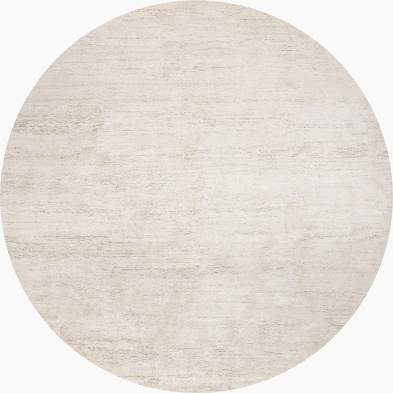 Ковёр Шёлк BLANC DE BLANCS ИНДИЯ ART de VIVRE KE2420-WHITE-BEIGE(Round) Круг
