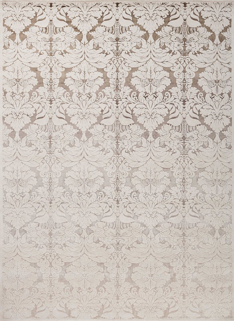 Ковёр Шерсть/Шёлк ART COLLECTION Непал ART de VIVRE DAMASK GR-SMOKE BROWN-SMOKE GREY(90279)