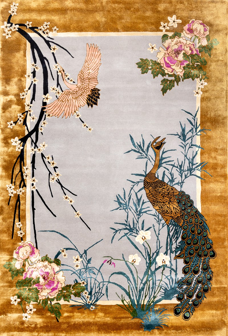 Ковёр Шерсть/Арт-шёлк WENDY COLLECTION Индия ART de VIVRE CHINESE GARDEN OF VIRTUE