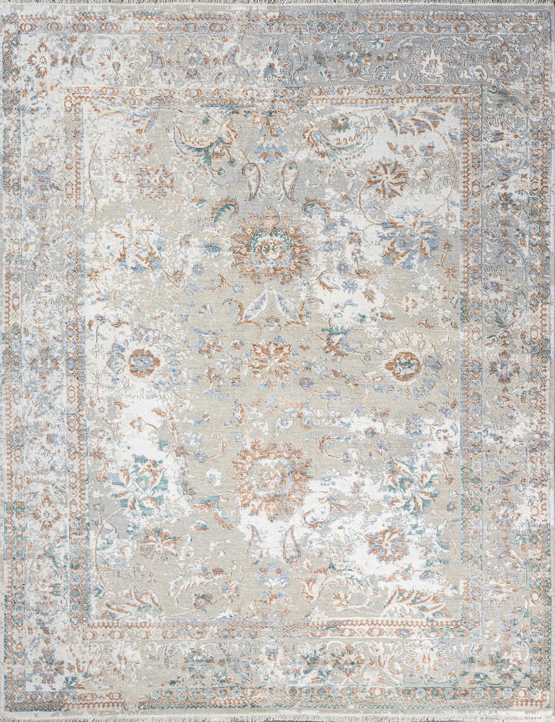 Ковер Шерсть/Арт-шёлк AZULEJU Индия ART de VIVRE DESIGN-1-COLOR-2