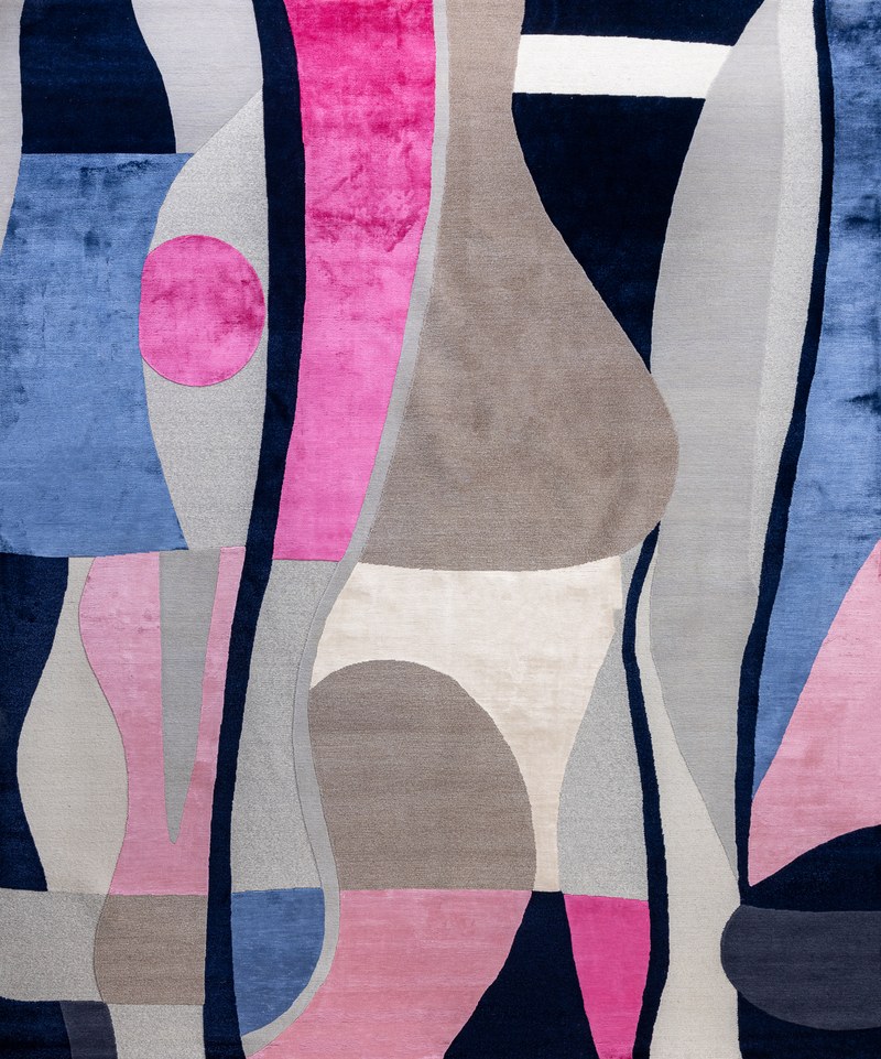 Ковёр Шерсть/Арт-шёлк Art de Vivre by DETALI Непал ART de VIVRE design Irina Tatarnikova «ЦВЕТНЫЕ СНЫ-1»